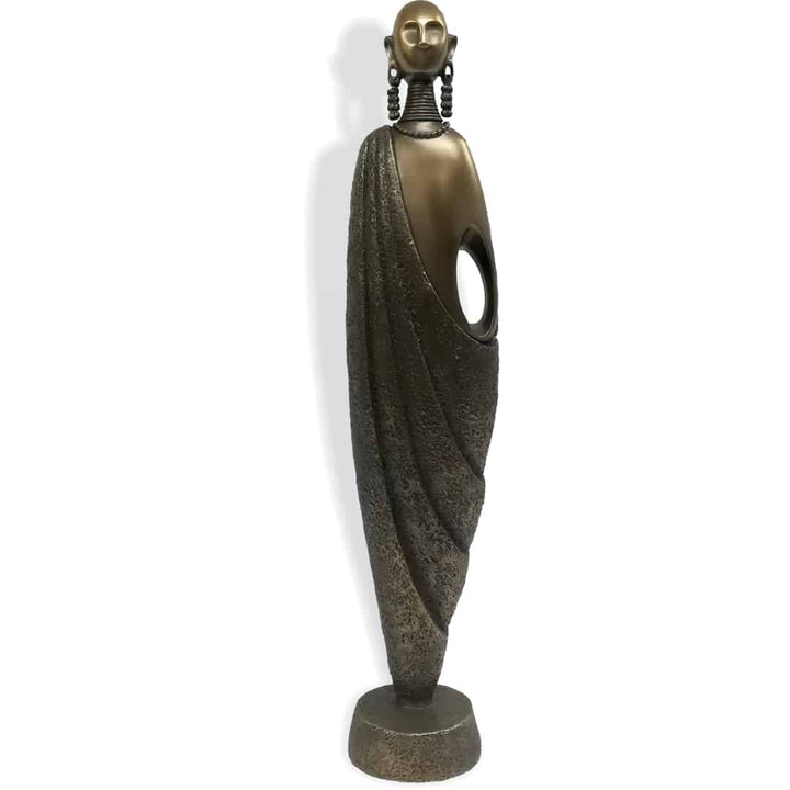 Warrior Abstract Figurine Bronze Sculpture