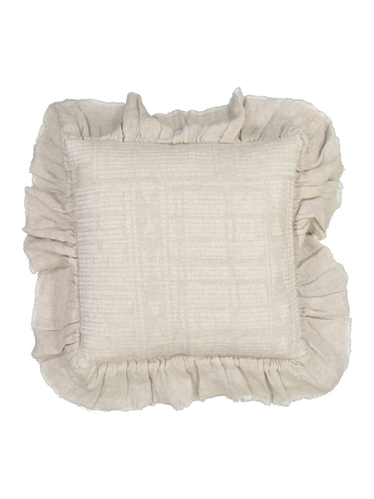 Bogolan Collection Flounced Cushion Covers 45x45cm / 17"x17"