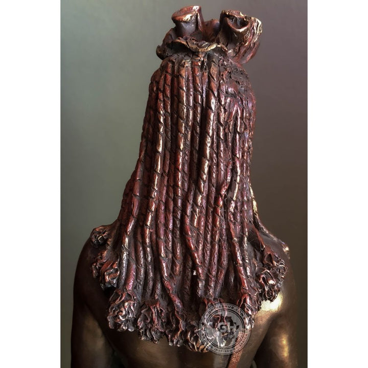 Himba Mother African Figurine Bronze Sculpture