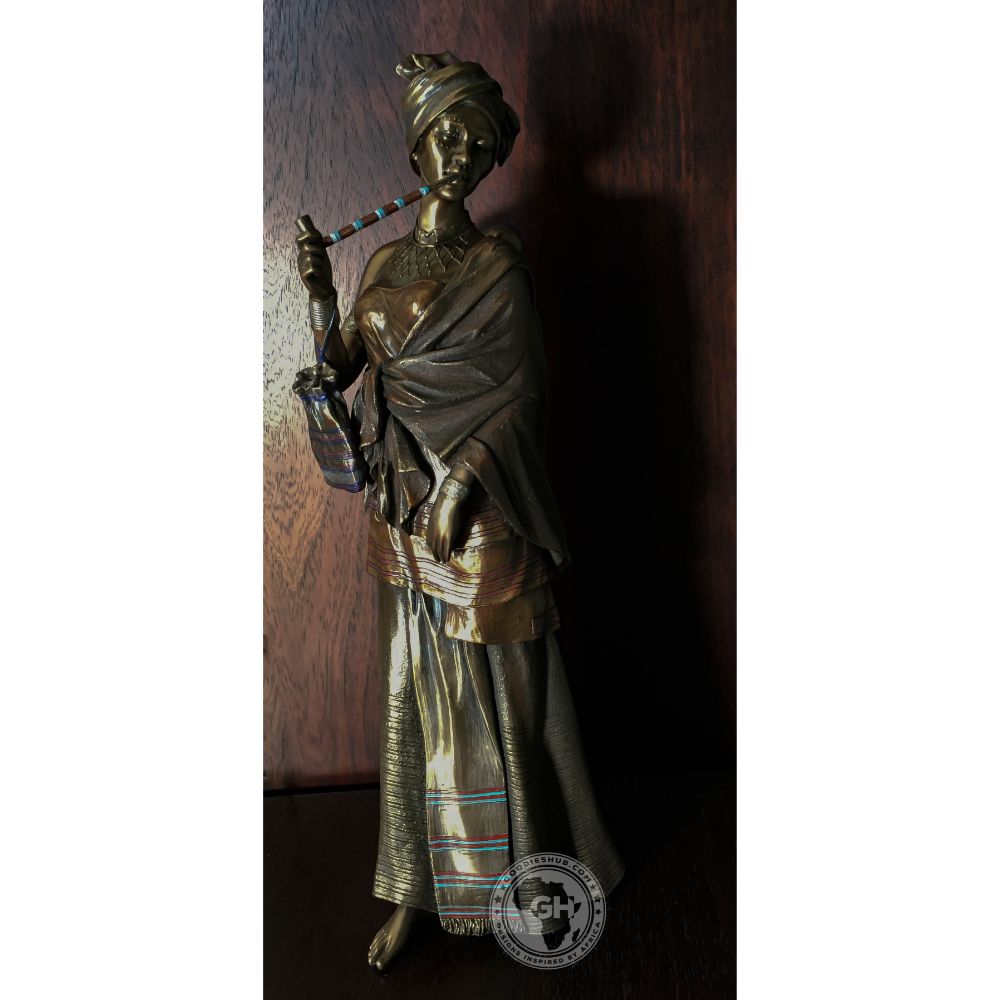 Sindiswa Xhosa Woman African Figurine Bronze Sculpture
