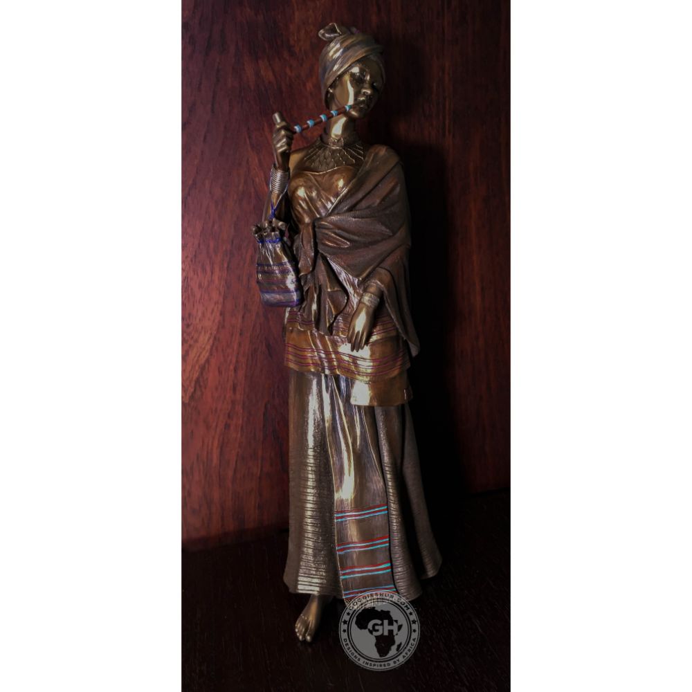 Sindiswa Xhosa Woman African Figurine Bronze Sculpture