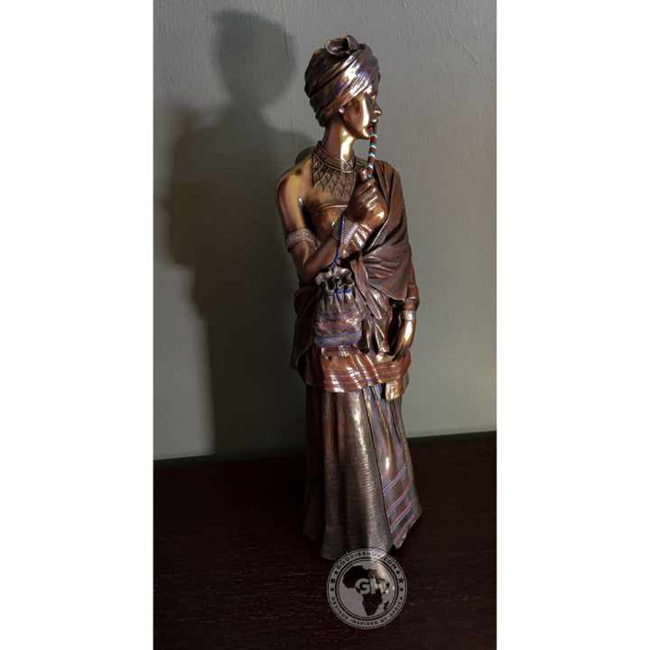 Sindiswa Xhosa Woman African Figurine Bronze Sculpture