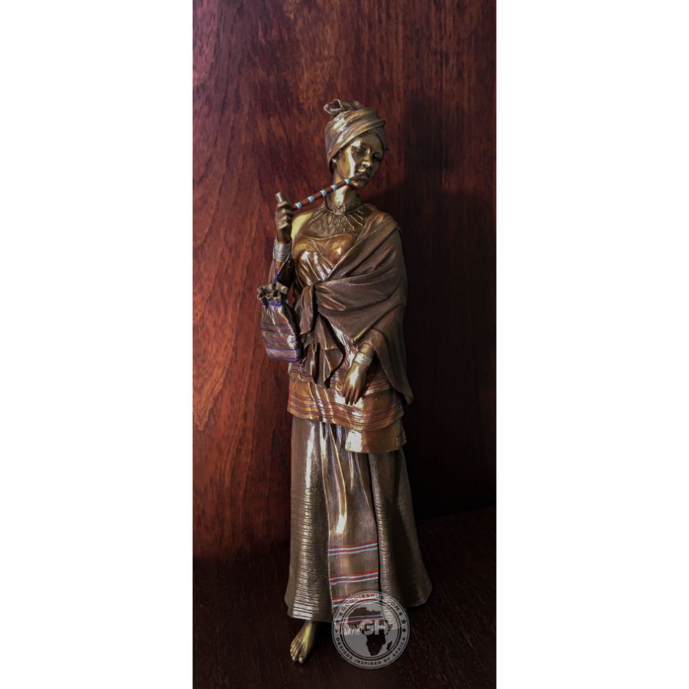 Sindiswa Xhosa Woman African Figurine Bronze Sculpture