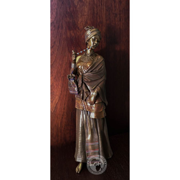 Sindiswa Xhosa Woman African Figurine Bronze Sculpture