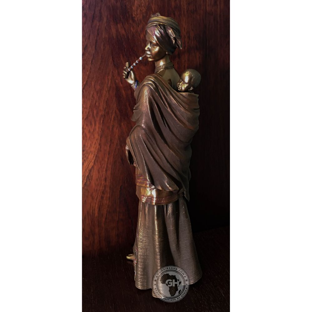 Sindiswa Xhosa Woman African Figurine Bronze Sculpture