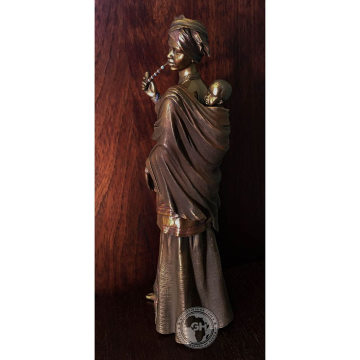 Sindiswa Xhosa Woman African Figurine Bronze Sculpture