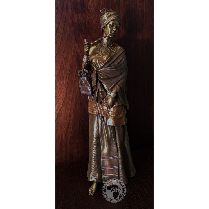 Sindiswa Xhosa Woman African Figurine Bronze Sculpture