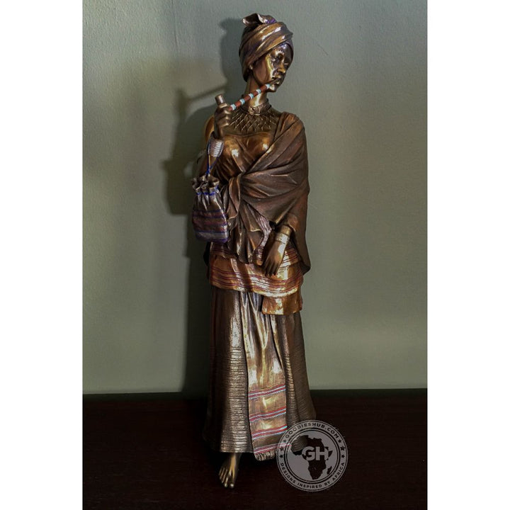 Sindiswa Xhosa Woman African Figurine Bronze Sculpture