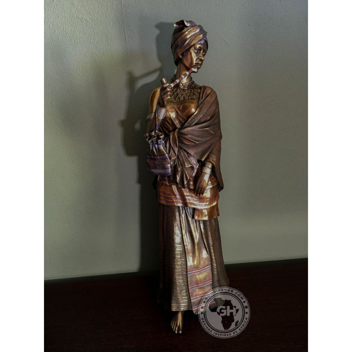 Sindiswa Xhosa Woman African Figurine Bronze Sculpture