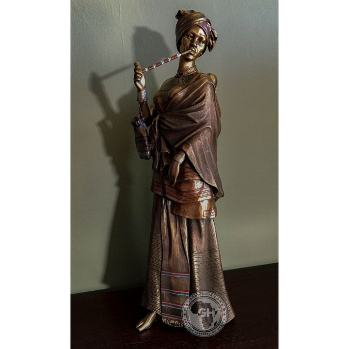 Sindiswa Xhosa Woman African Figurine Bronze Sculpture