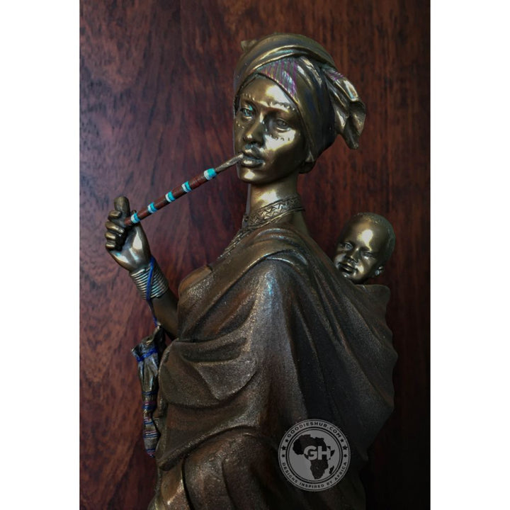 Sindiswa Xhosa Woman African Figurine Bronze Sculpture