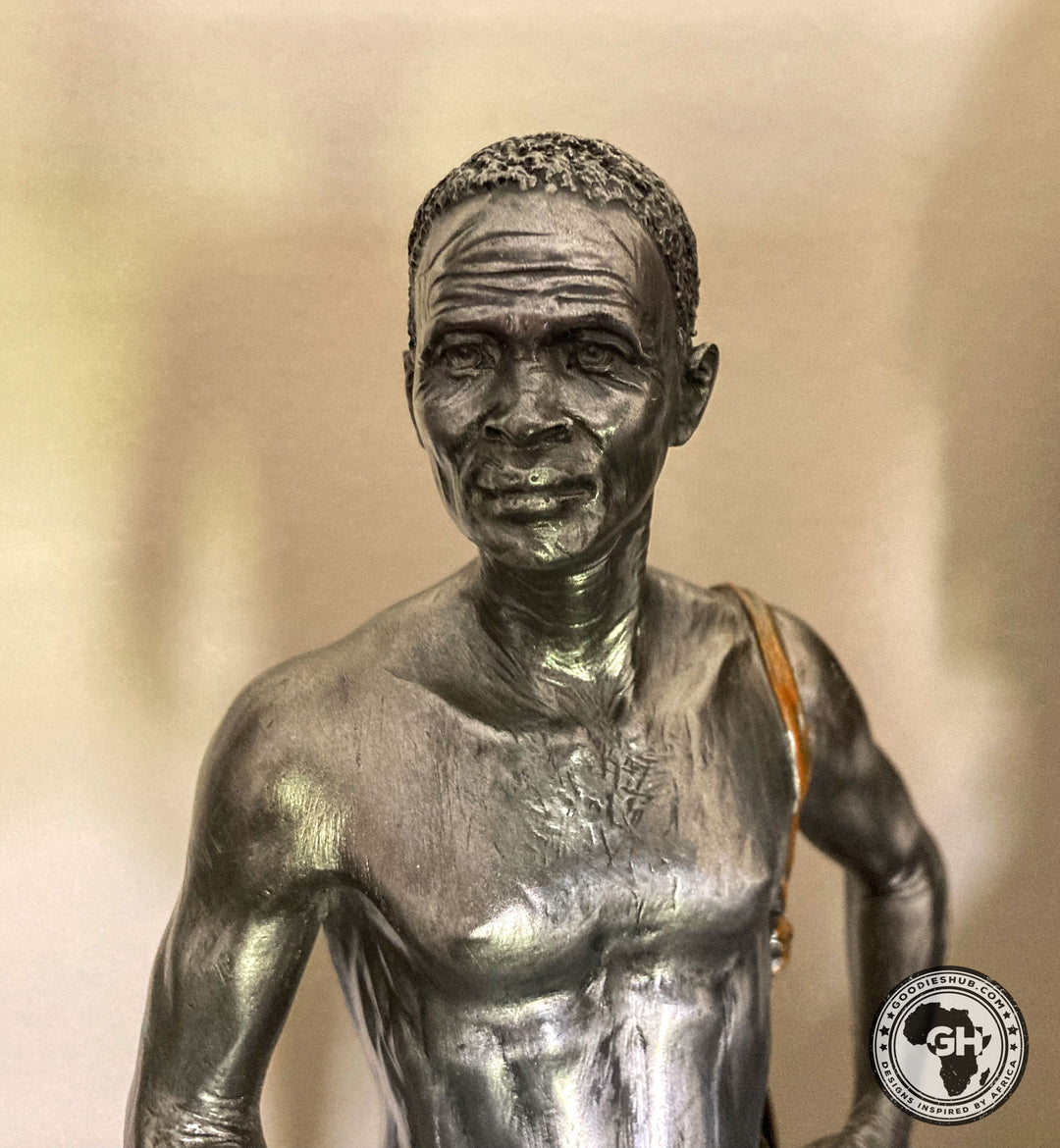 San Hunter Pewter African Figurine
