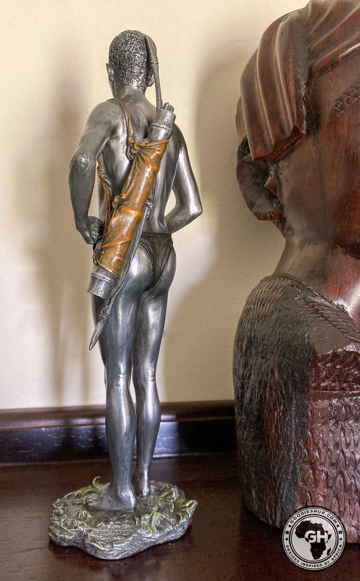 San Hunter Pewter African Figurine