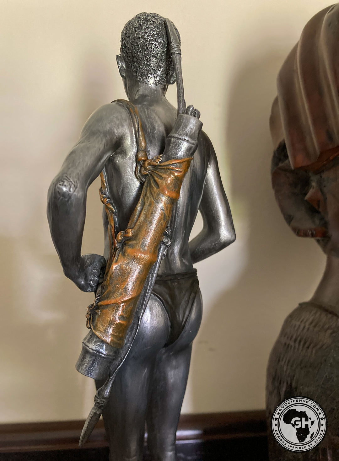 San Hunter Pewter African Figurine