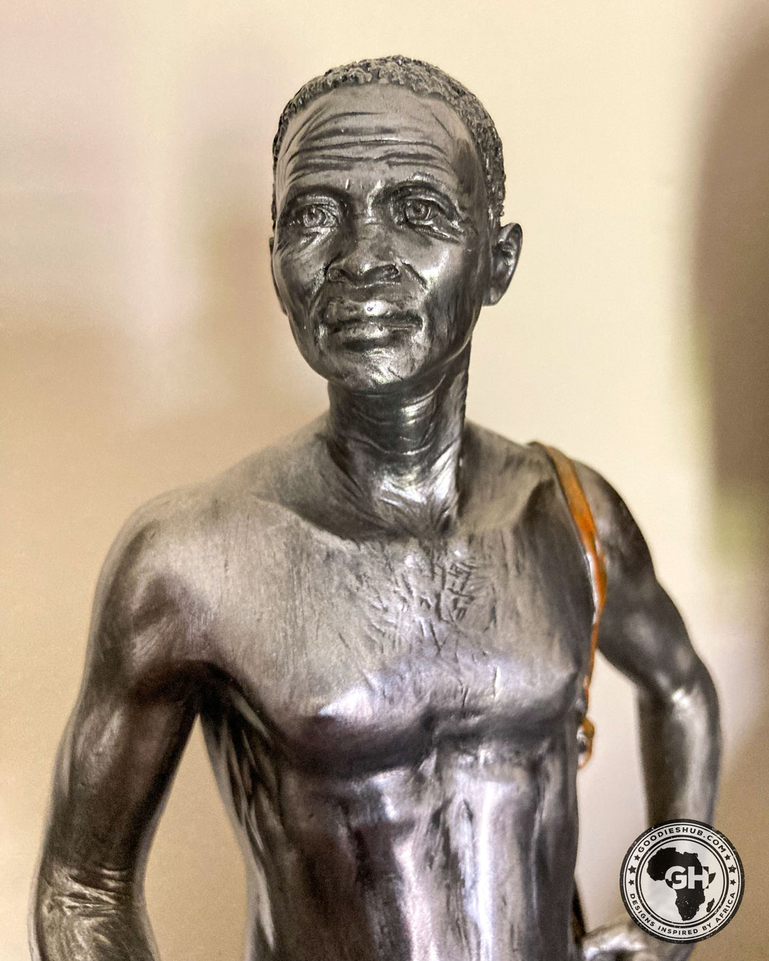 San Hunter Pewter African Figurine