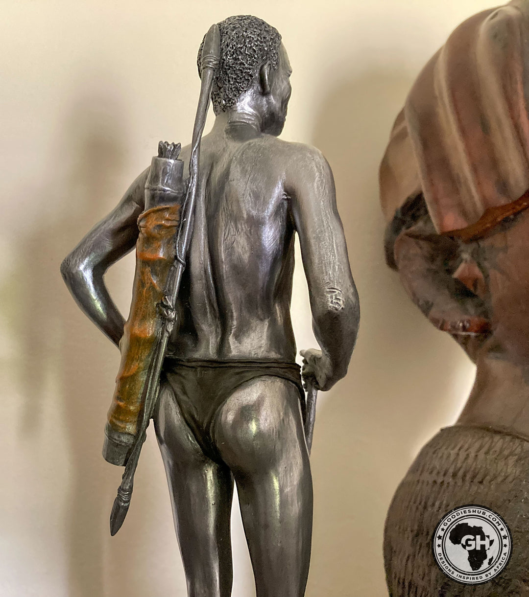 San Hunter Pewter African Figurine