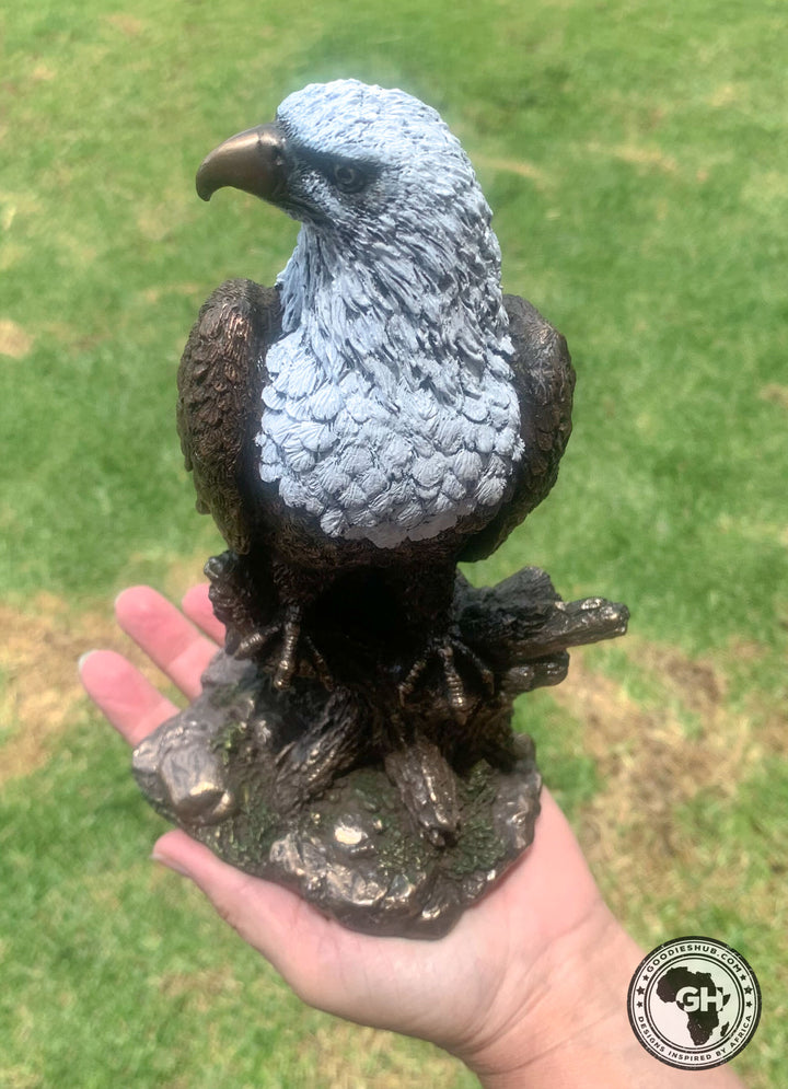 African Fish Eagle Bronzed Sculpture