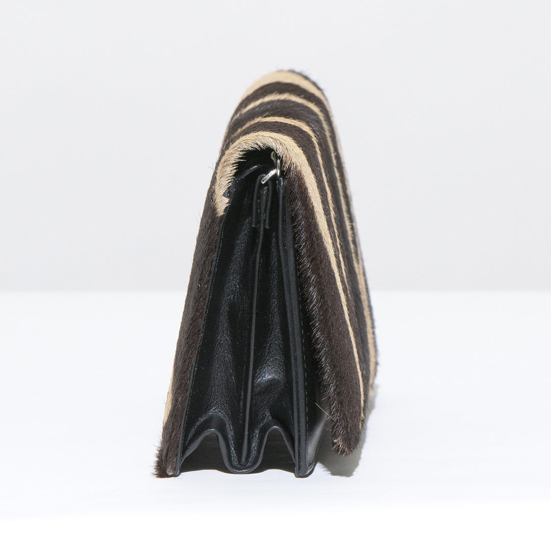 Vintage Clutch Zebra Bag