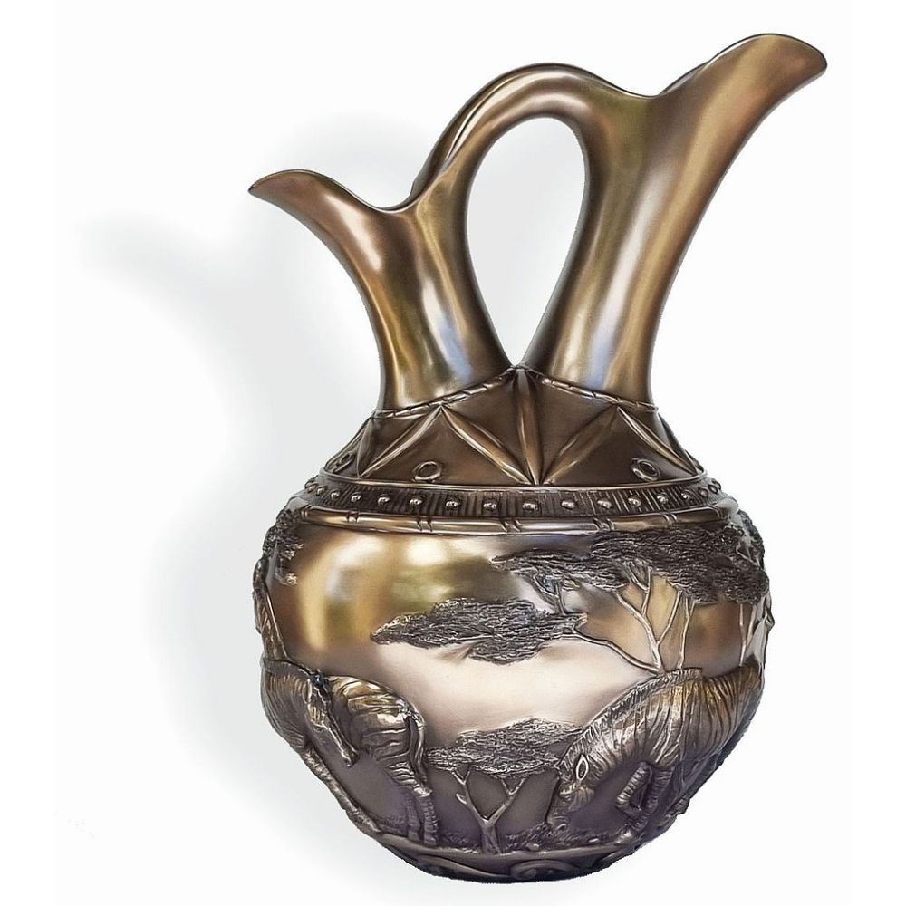 Zebra Vase - Bronze