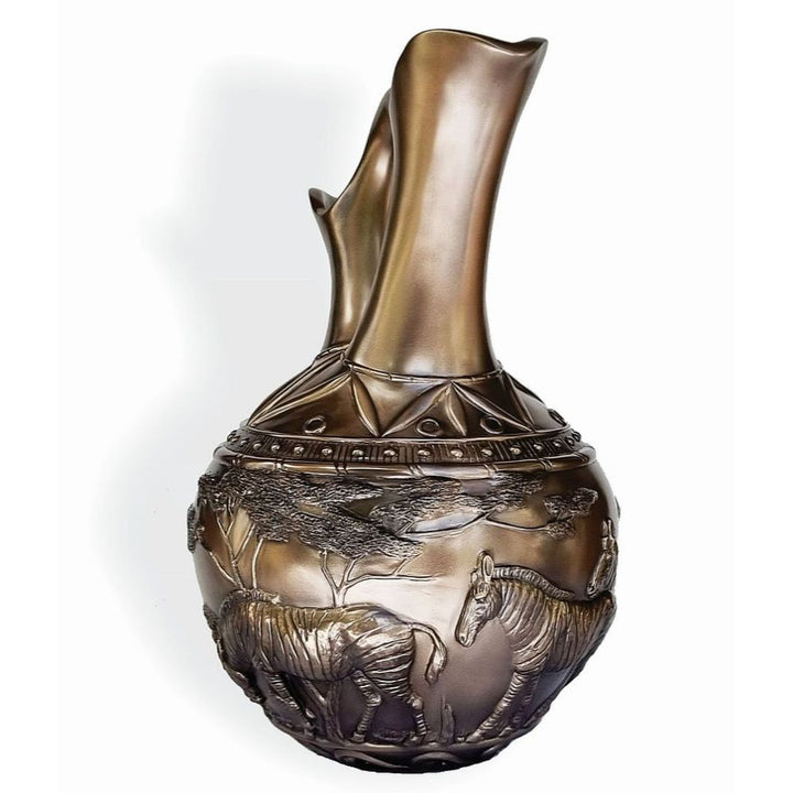 Zebra Vase - Bronze