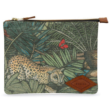 Pouch Medium by KL Studio - Animal Print Canvas