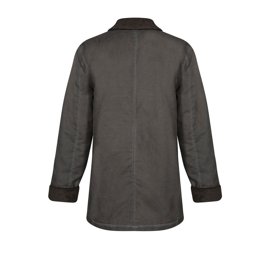 Charlie - Unisex Waxed Canvas Jacket - Grey