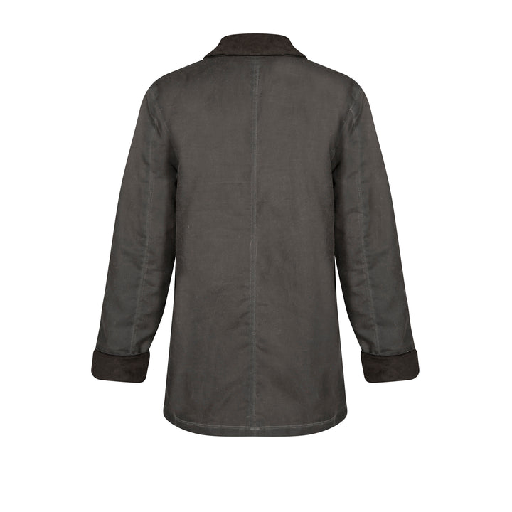 Charlie - Unisex Waxed Canvas Jacket - Grey