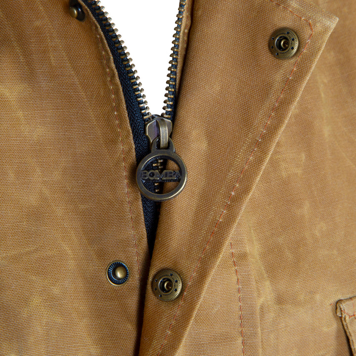Charlie - Unisex Waxed Canvas Jacket - Brown