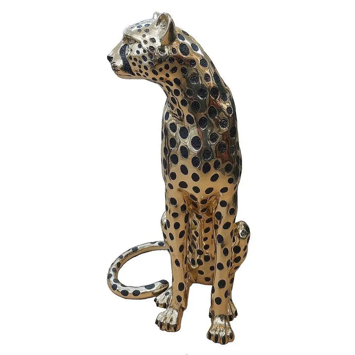 Cheetah Sitting Gold &amp; Black (Life-size) Head Right