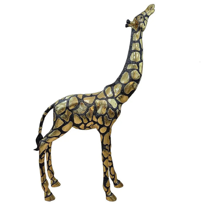 Giraffe Head Up (Large) Gold and Black