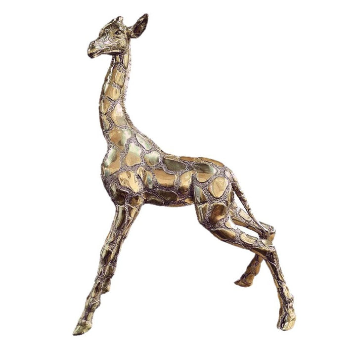 Giraffe Baby - Golden Sculpture