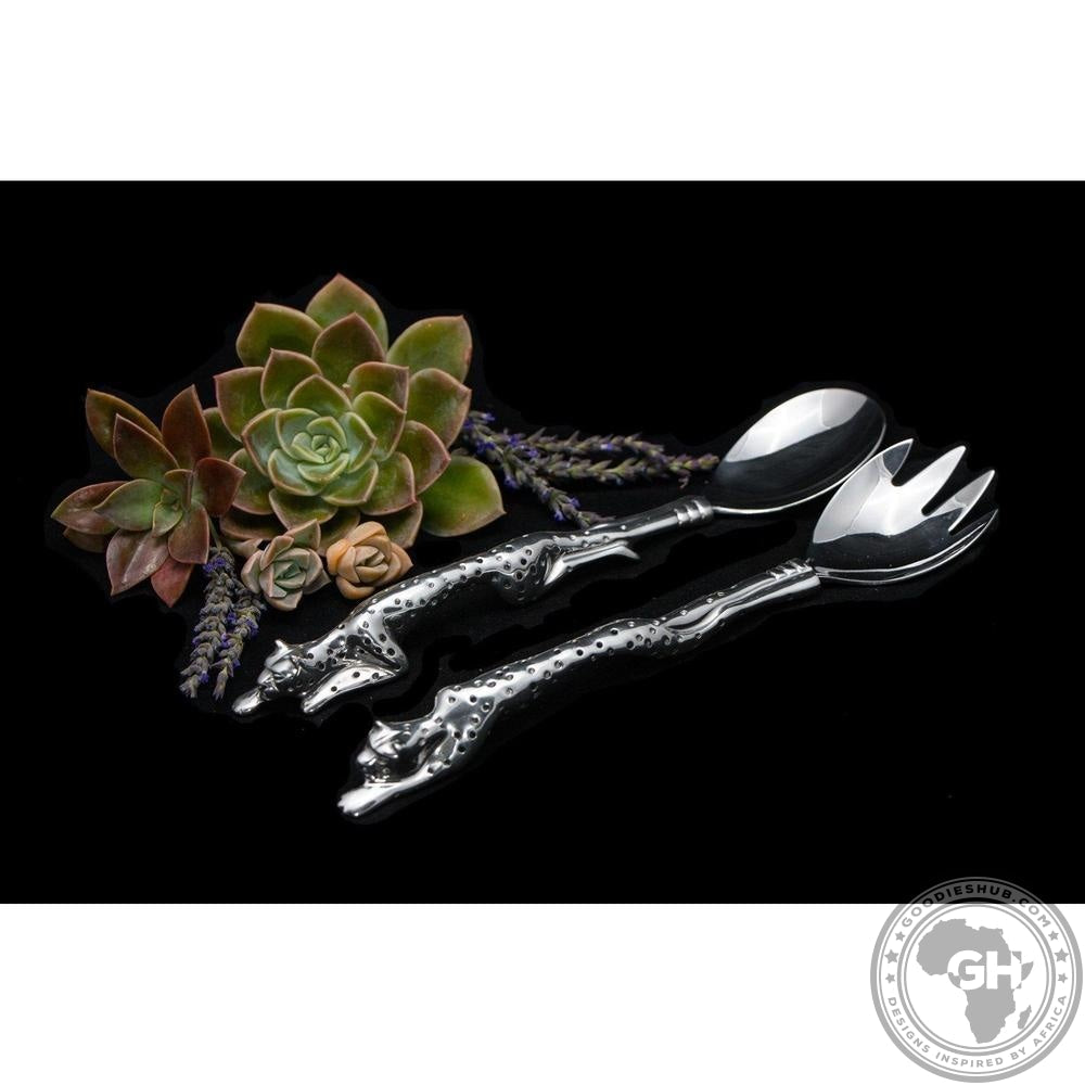Salad Server - Cheetah Africa Collection - Diana Carmichael-GoodiesHub