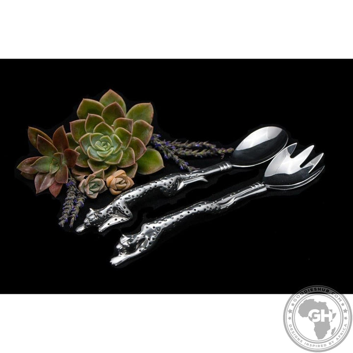 Salad Server - Cheetah Africa Collection - Diana Carmichael-GoodiesHub