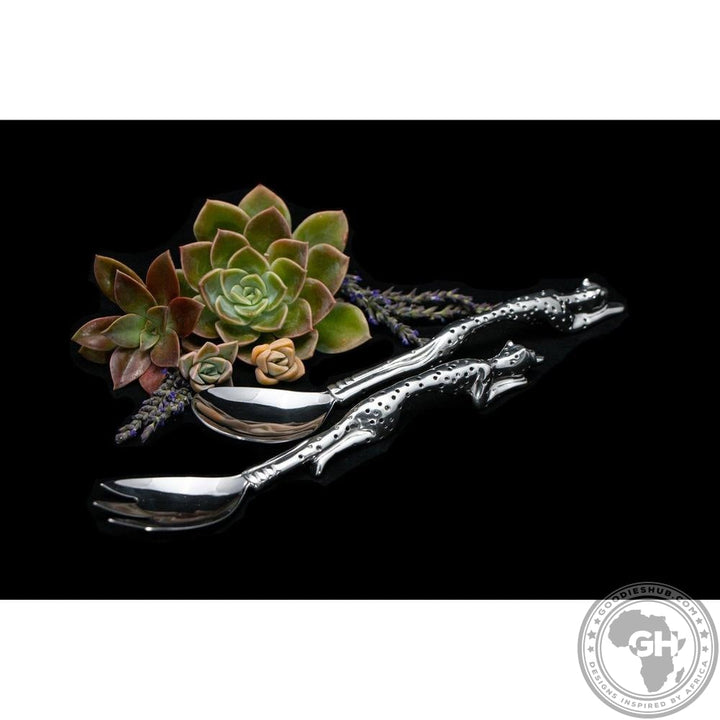 Salad Server - Cheetah Africa Collection - Diana Carmichael-GoodiesHub