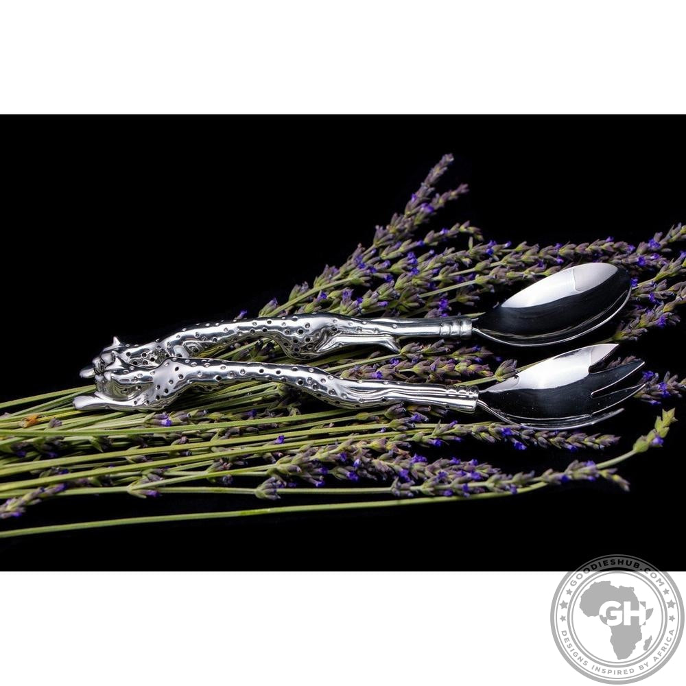 Salad Server - Cheetah Africa Collection - Diana Carmichael-GoodiesHub