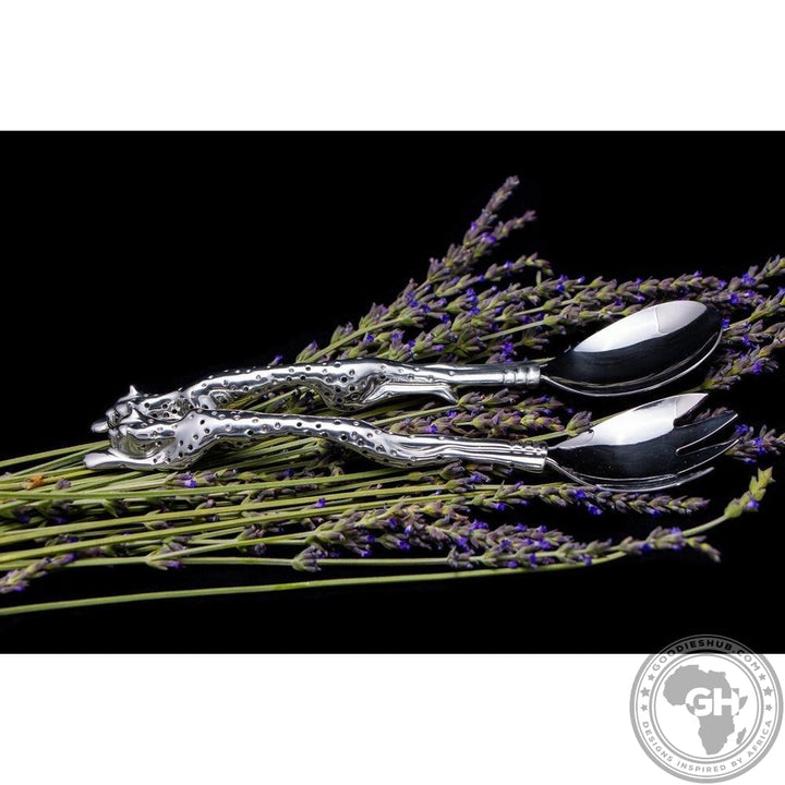 Salad Server - Cheetah Africa Collection - Diana Carmichael-GoodiesHub