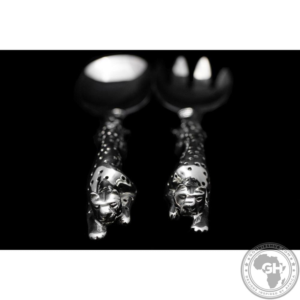 Salad Server - Cheetah Africa Collection - Diana Carmichael-GoodiesHub