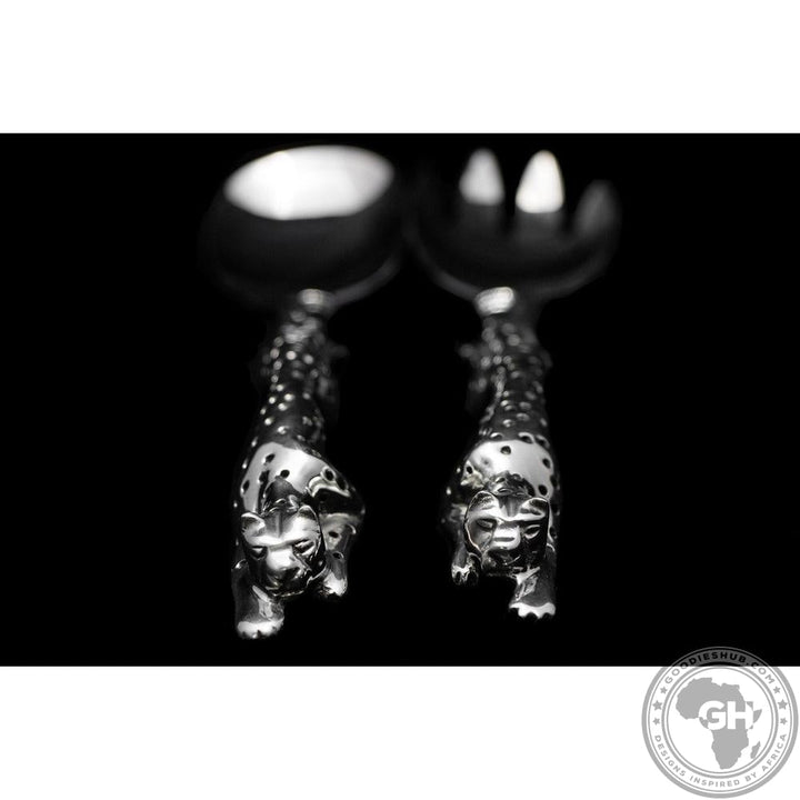 Salad Server - Cheetah Africa Collection - Diana Carmichael-GoodiesHub