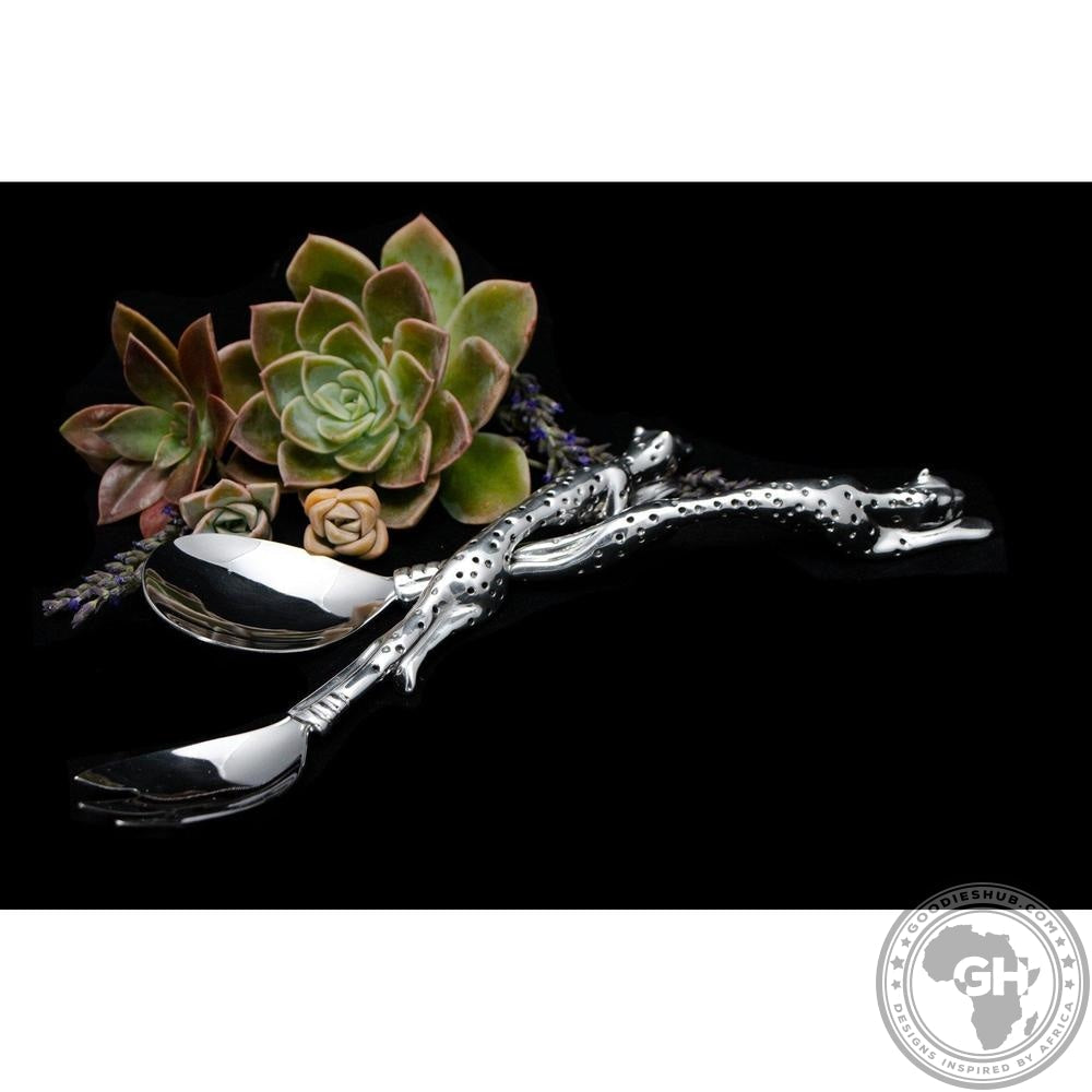 Salad Server - Cheetah Africa Collection - Diana Carmichael-GoodiesHub