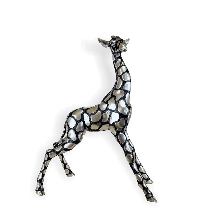 Giraffe Baby Silver and Black