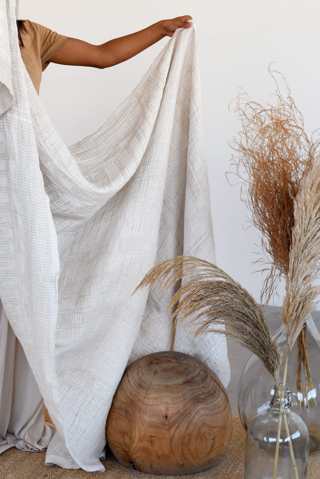 Bogolan Bed Throw 135x270cm / 53x106"