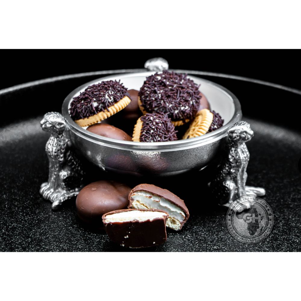 3 Cheetah Round Snack Bowl WHITE - Lamu Aluminium Baked Enamel Tableware