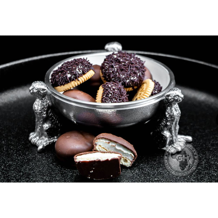 3 Cheetah Round Snack Bowl WHITE - Lamu Aluminium Baked Enamel Tableware