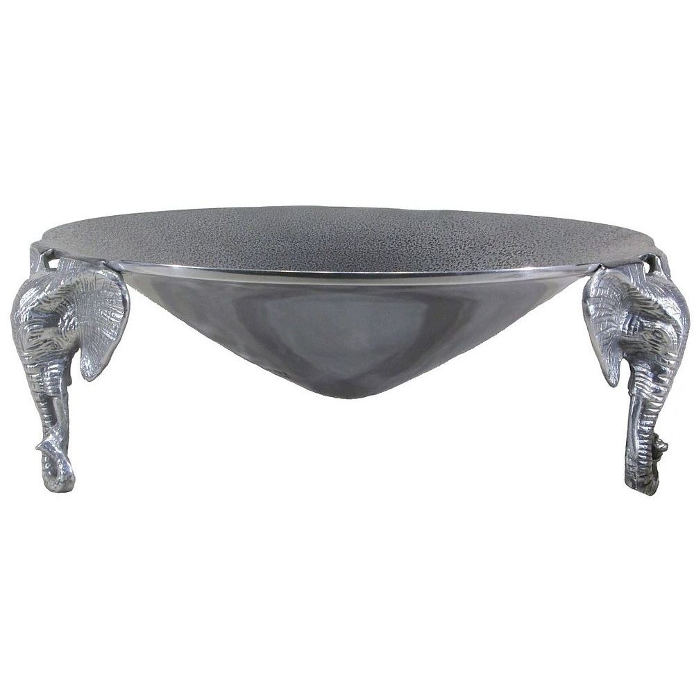 3 Elephant Cone Bowl - Lamu Aluminium Tableware