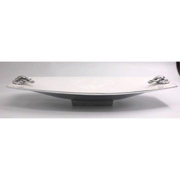 2 Elephant Platter Aluminium with baked enamel - Lamu Aluminium Tableware