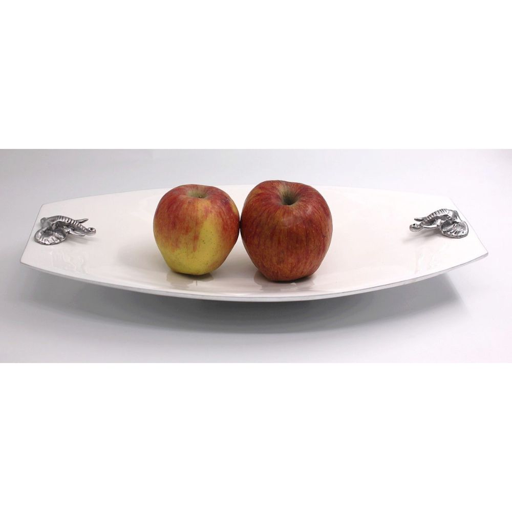 2 Elephant Platter Aluminium with baked enamel - Lamu Aluminium Tableware