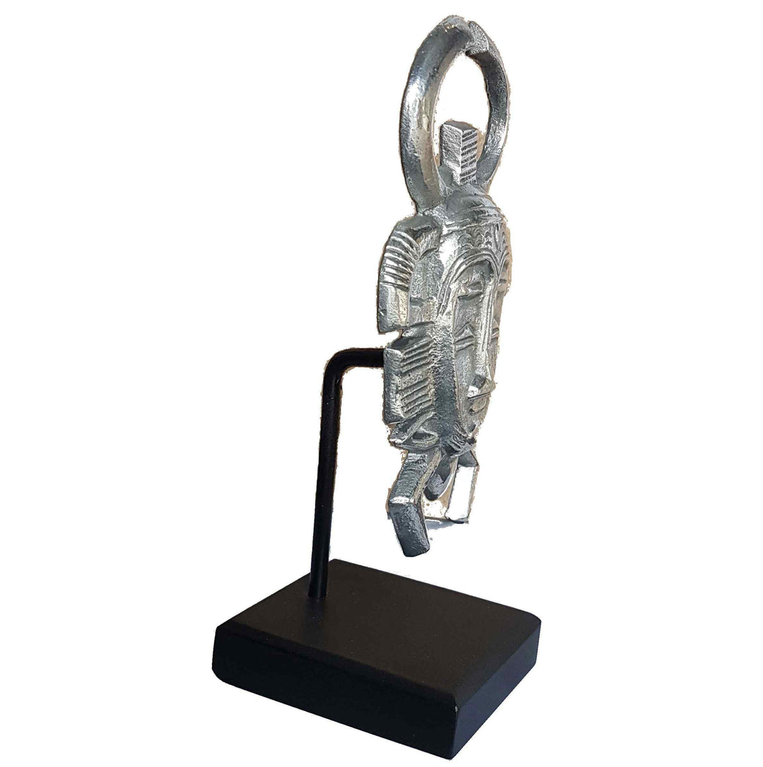 African Mask Senufo Tribe - Aluminium
