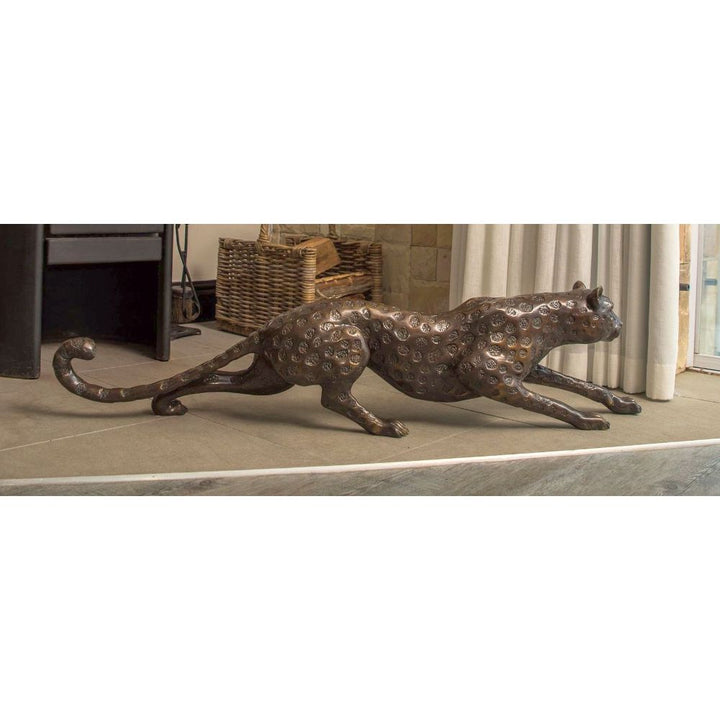 Cheetah Crouching Sculpture -  Bronze Sculpture