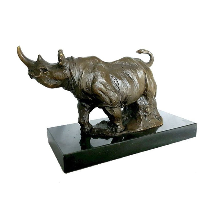 Rhino Bronze Sculpture
