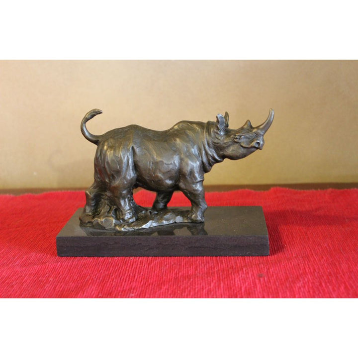 Rhino Bronze Sculpture
